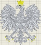 Wzór Hafciarski - Godło Polski 36 cm